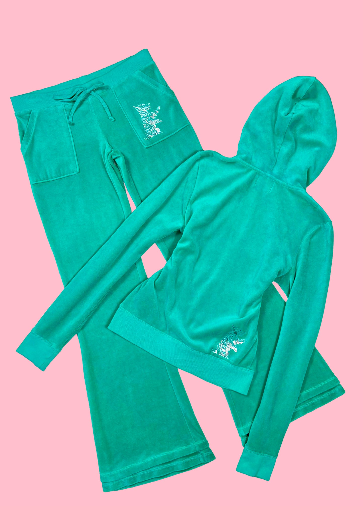 Juicy Couture Turquoise Velour Tracksuit