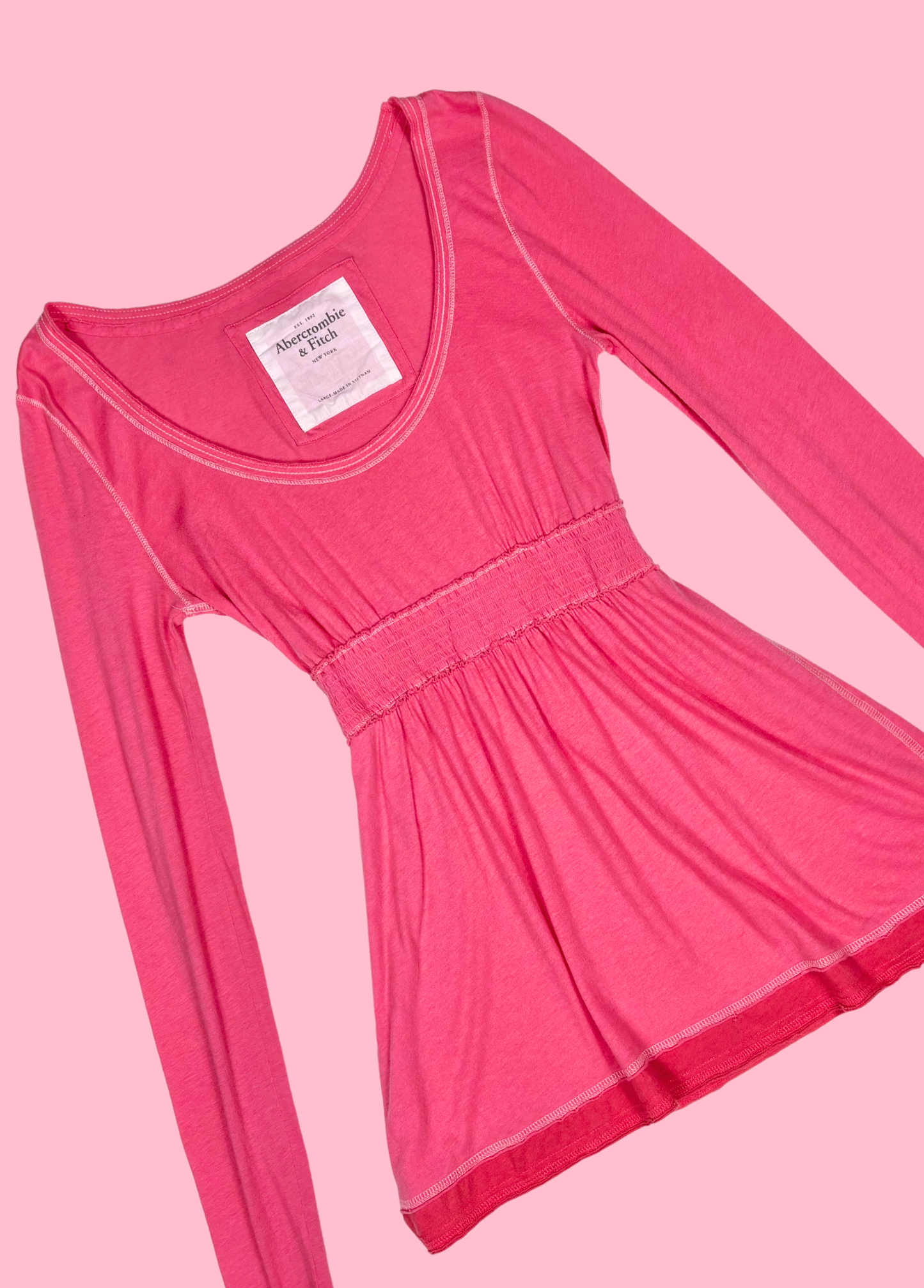 Rare Pink Abercrombie Babydoll Top