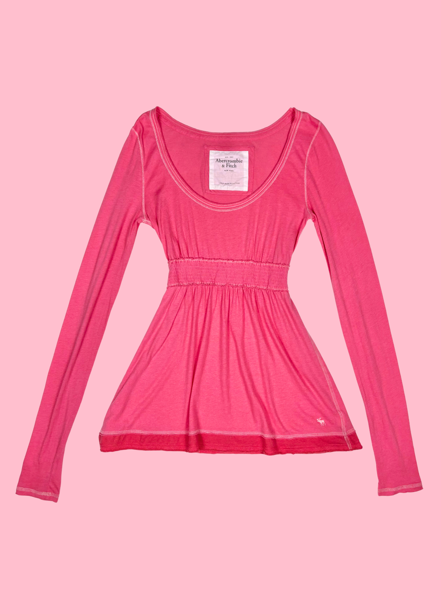 Rare Pink Abercrombie Babydoll Top