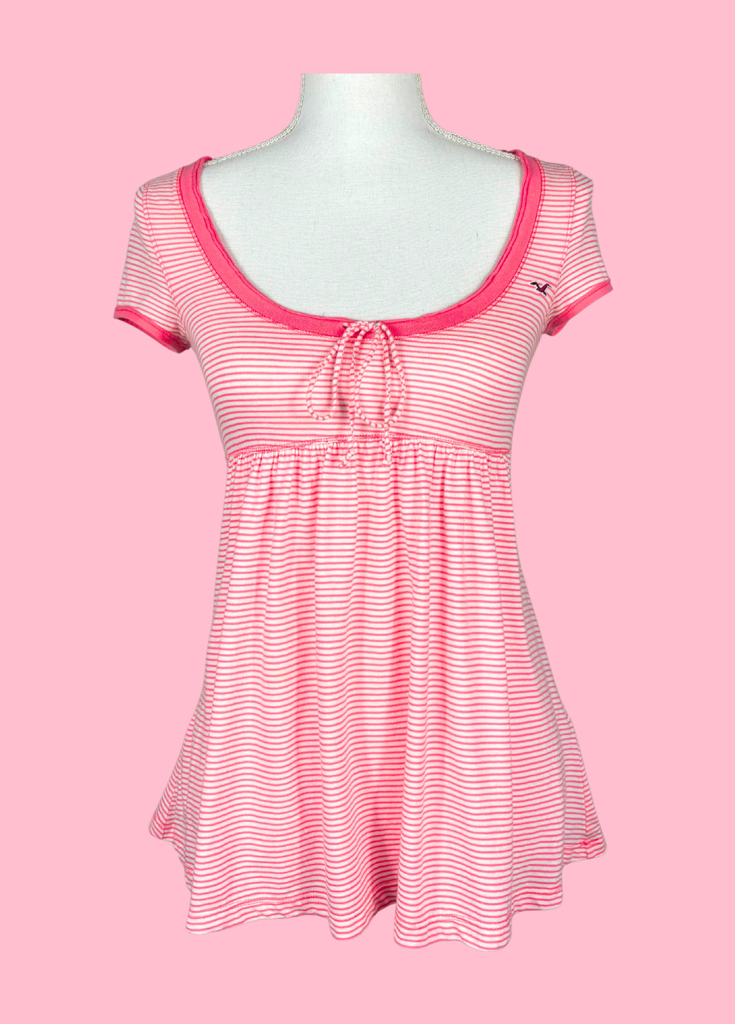 Striped Hollister Babydoll Top