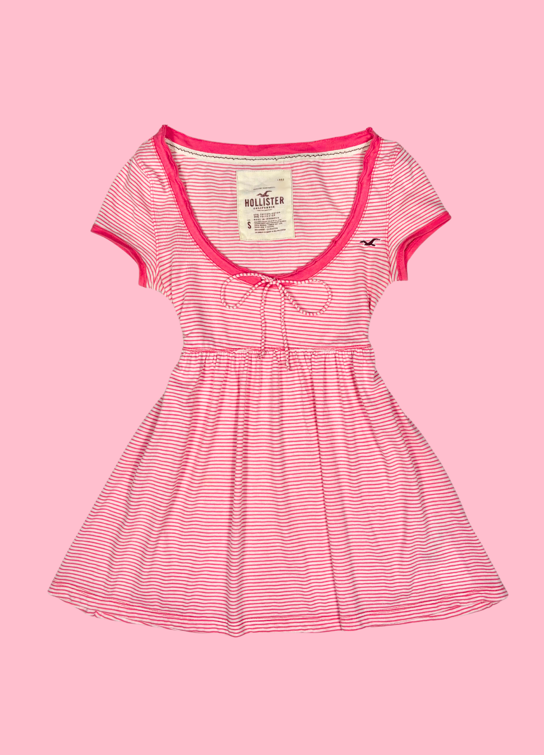 Striped Hollister Babydoll Top