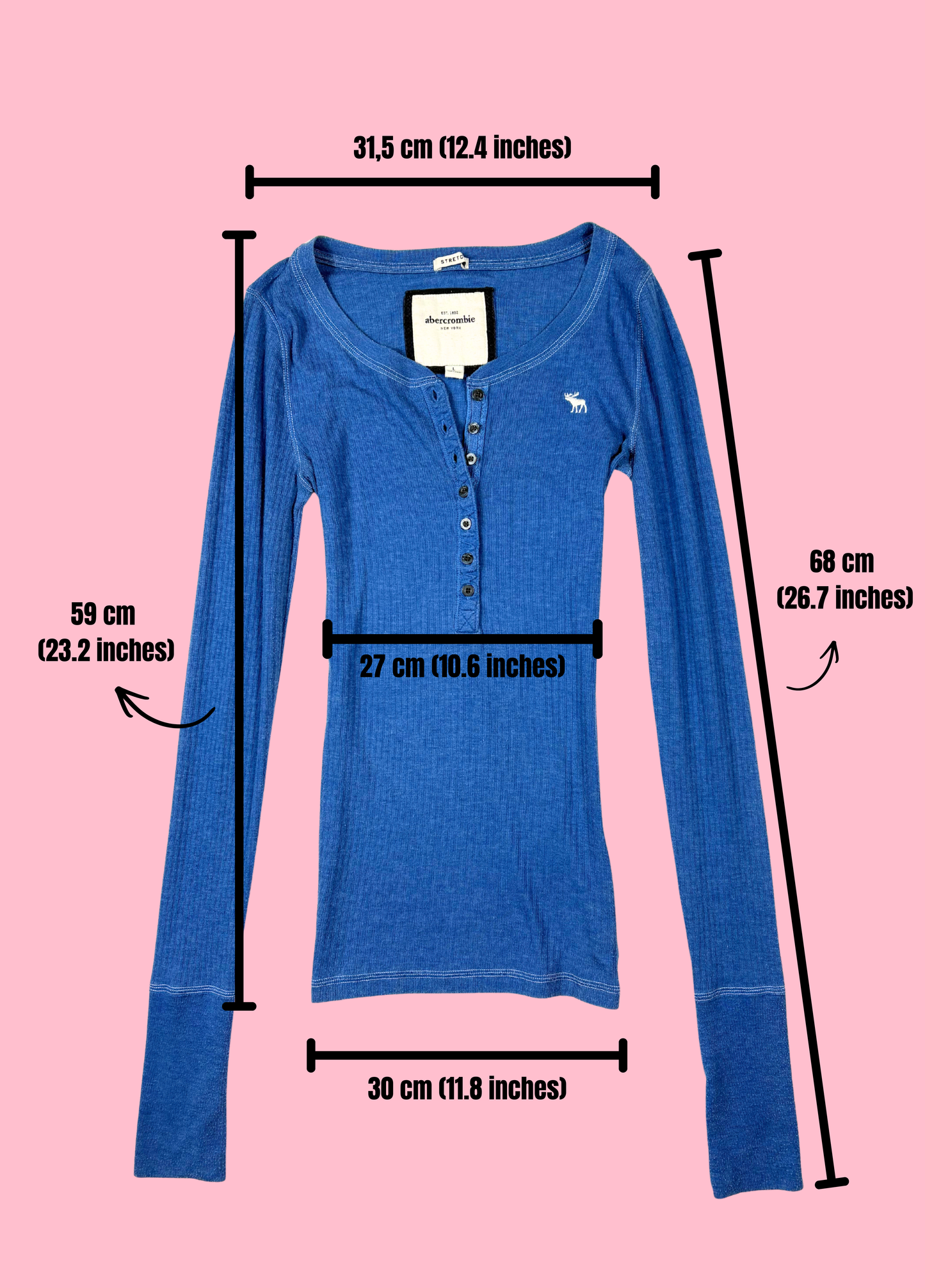 Camiseta Henley de Abercrombie