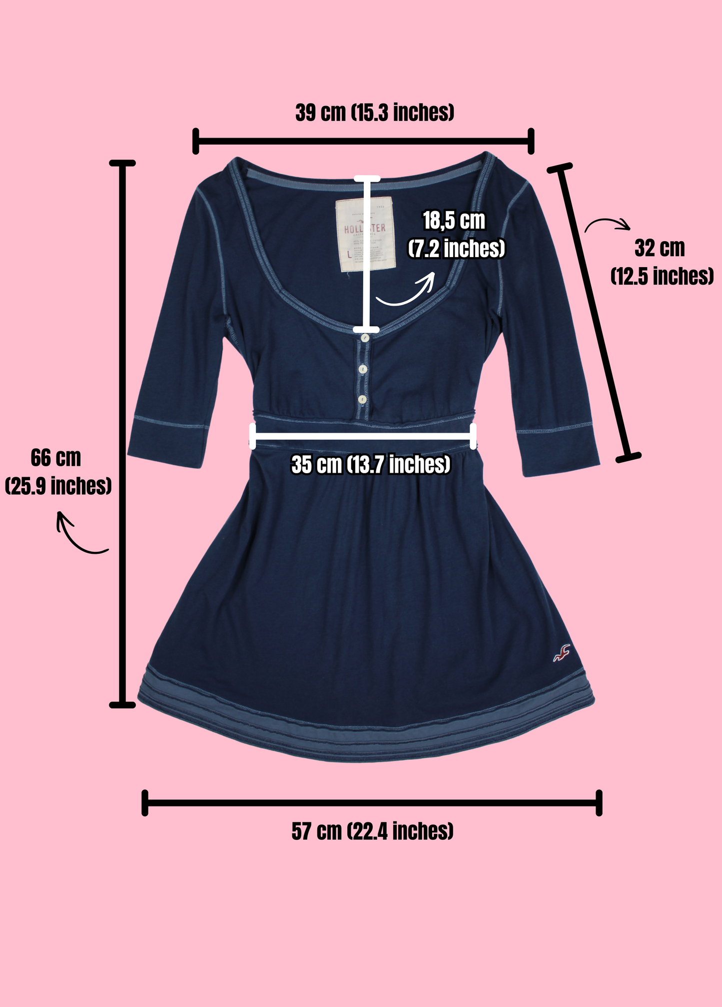 Hollister Babydoll Top