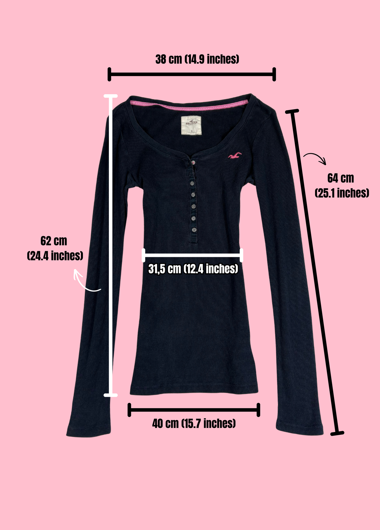 Top Henley de Hollister