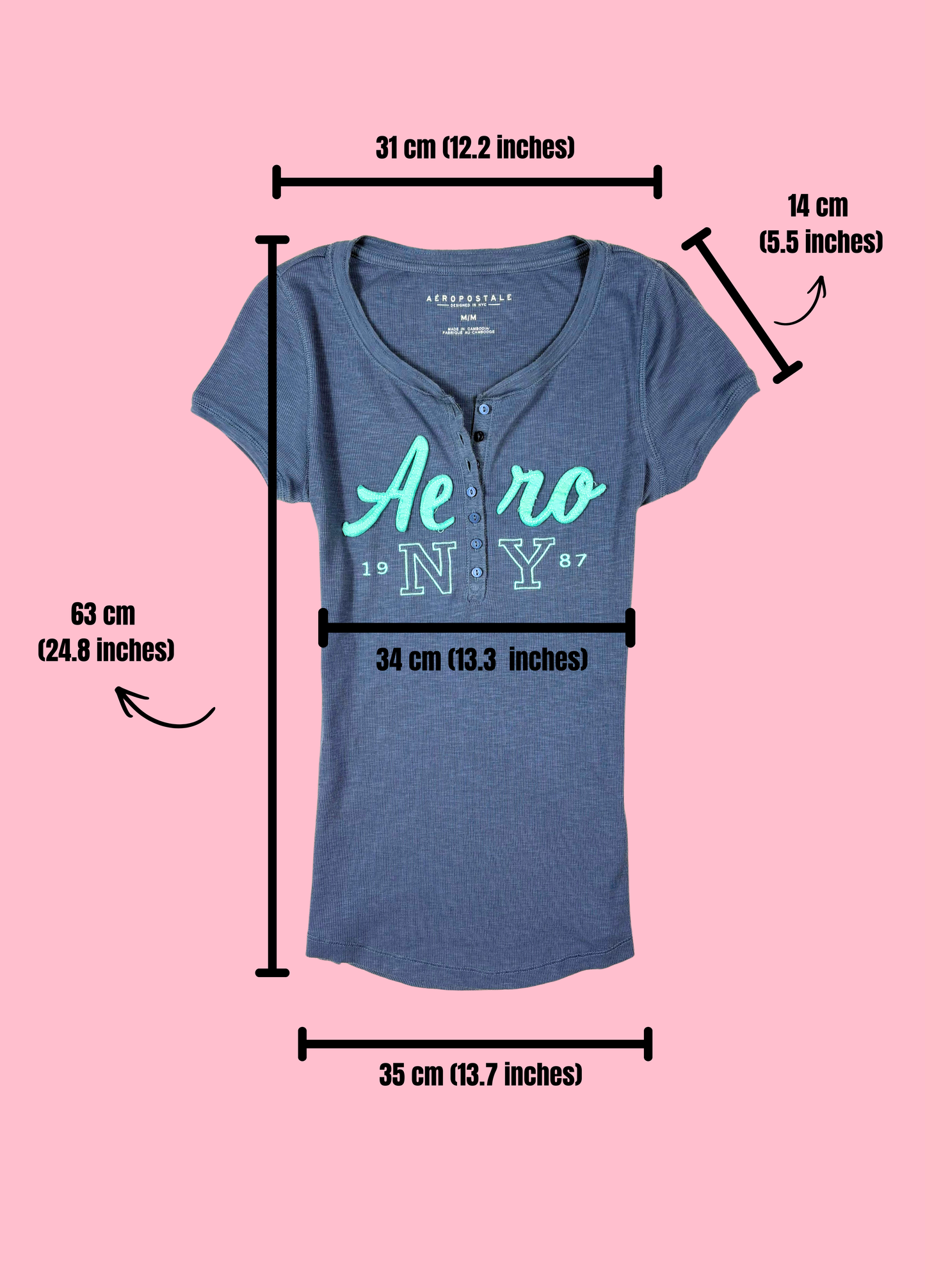 Top Henley Aéropostale