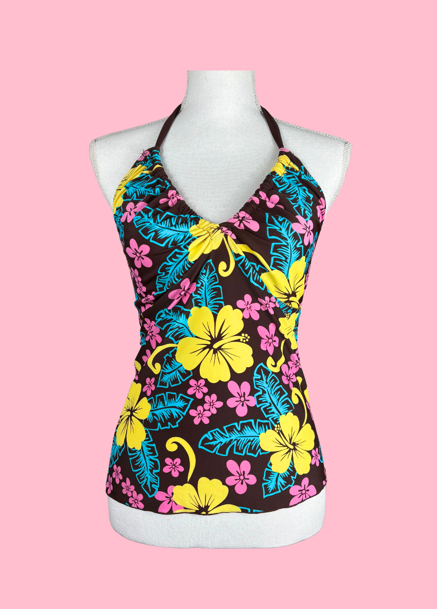 Tropical Summer Tankini With Shorts