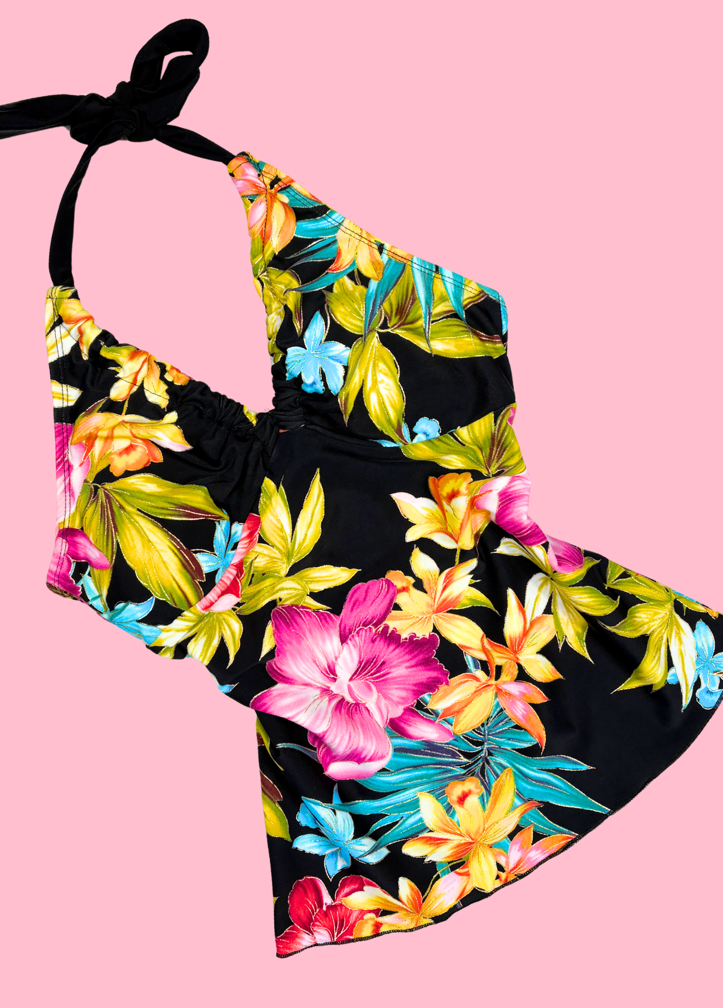 Tropical Summer Halter-neck Top