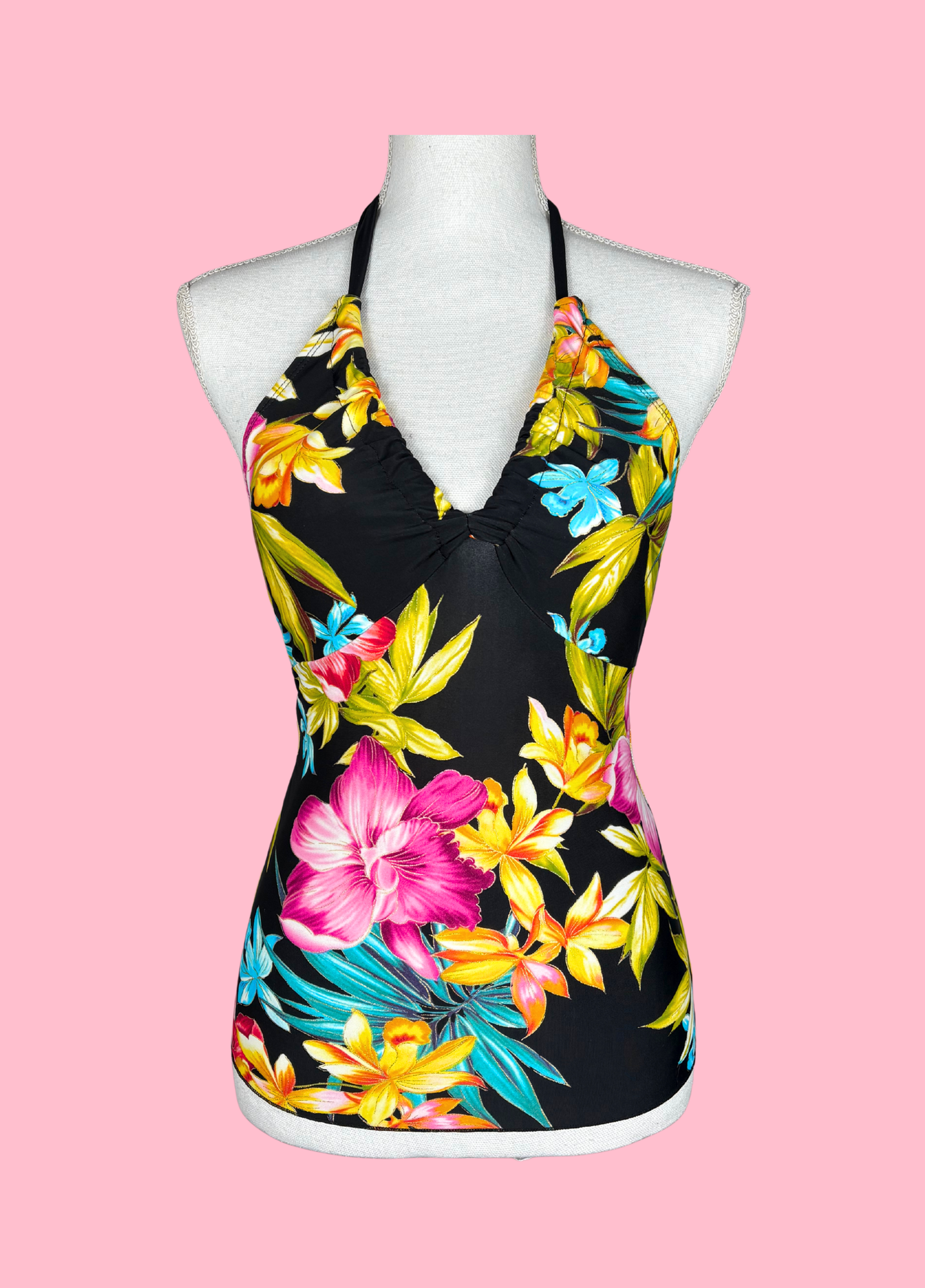 Tropical Summer Halter-neck Top