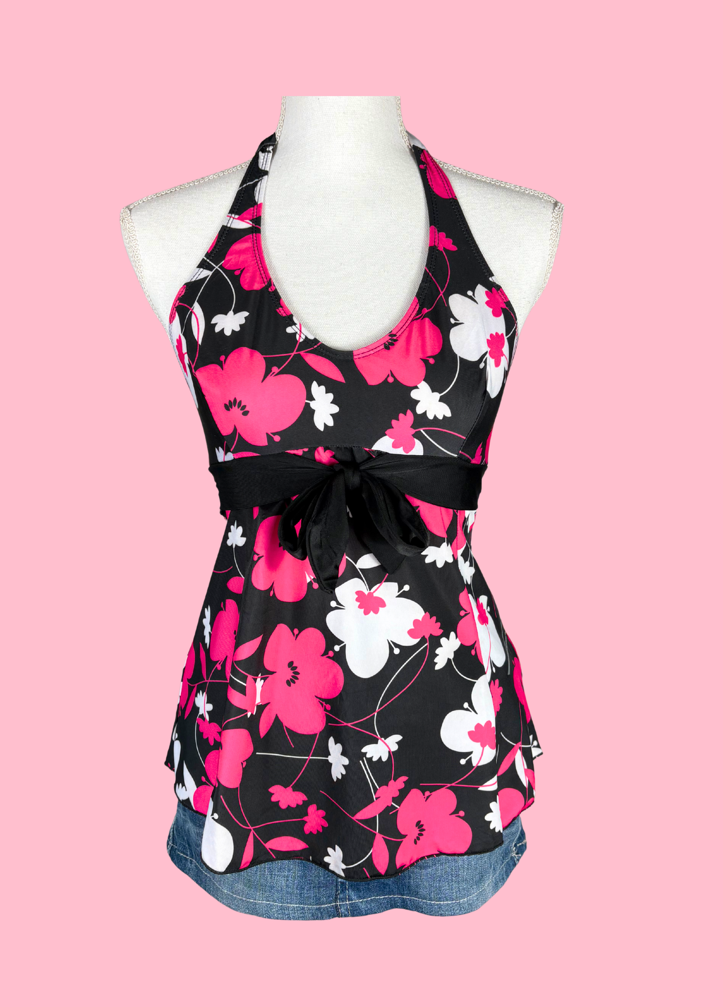 Tropical Summer Halter-neck Top