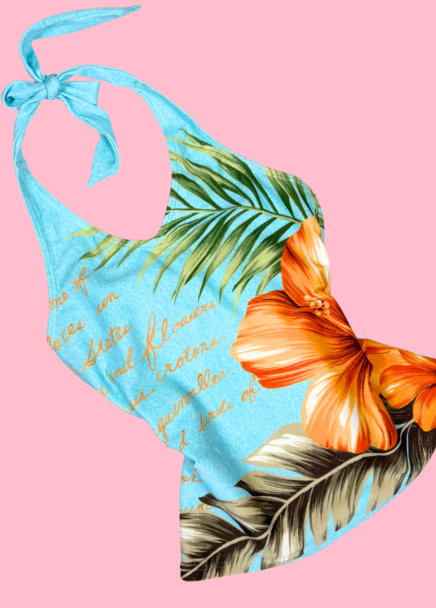 Tropical Summer Halter-neck Top