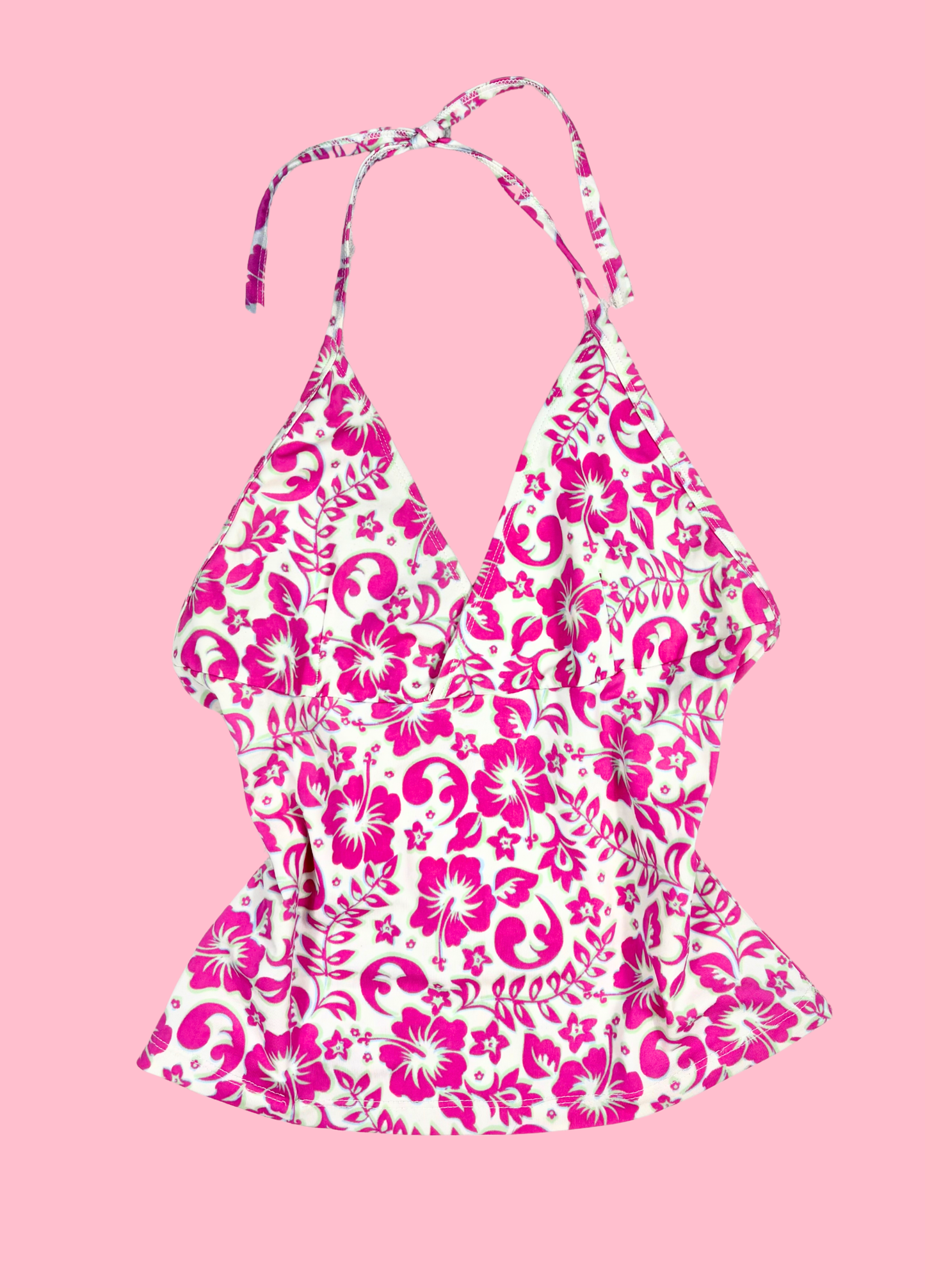 Tropical Summer Halter-neck Top