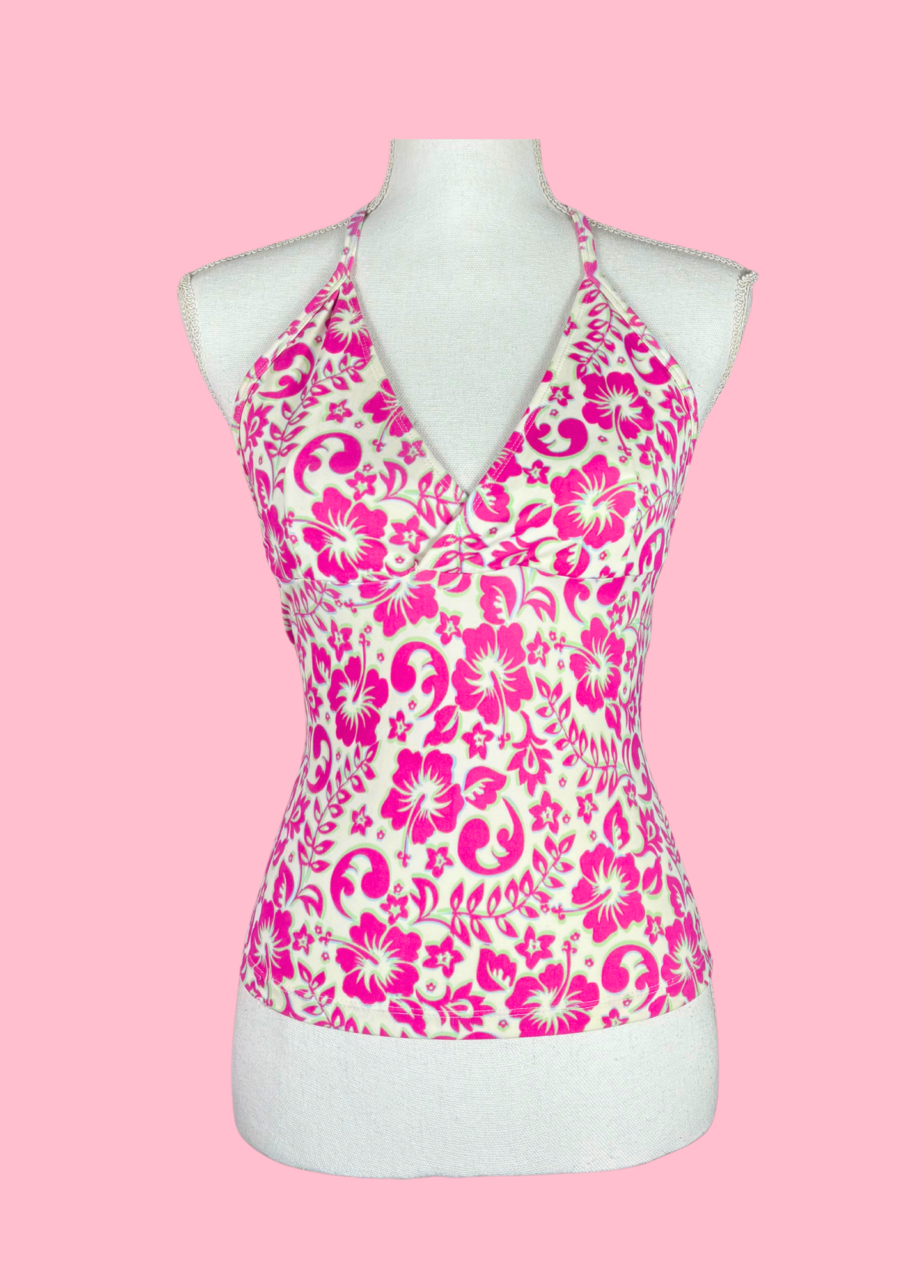 Tropical Summer Halter-neck Top