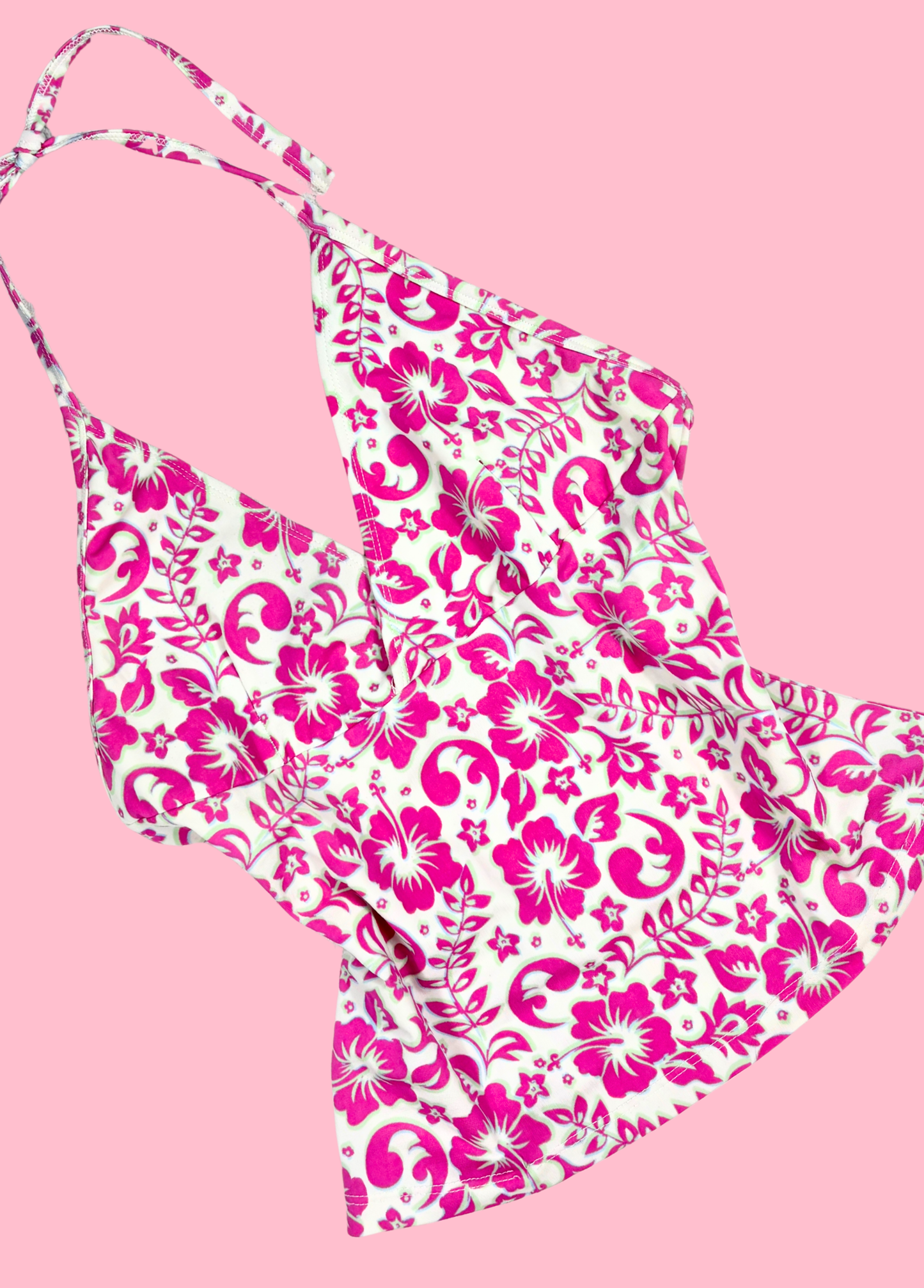Tropical Summer Halter-neck Top