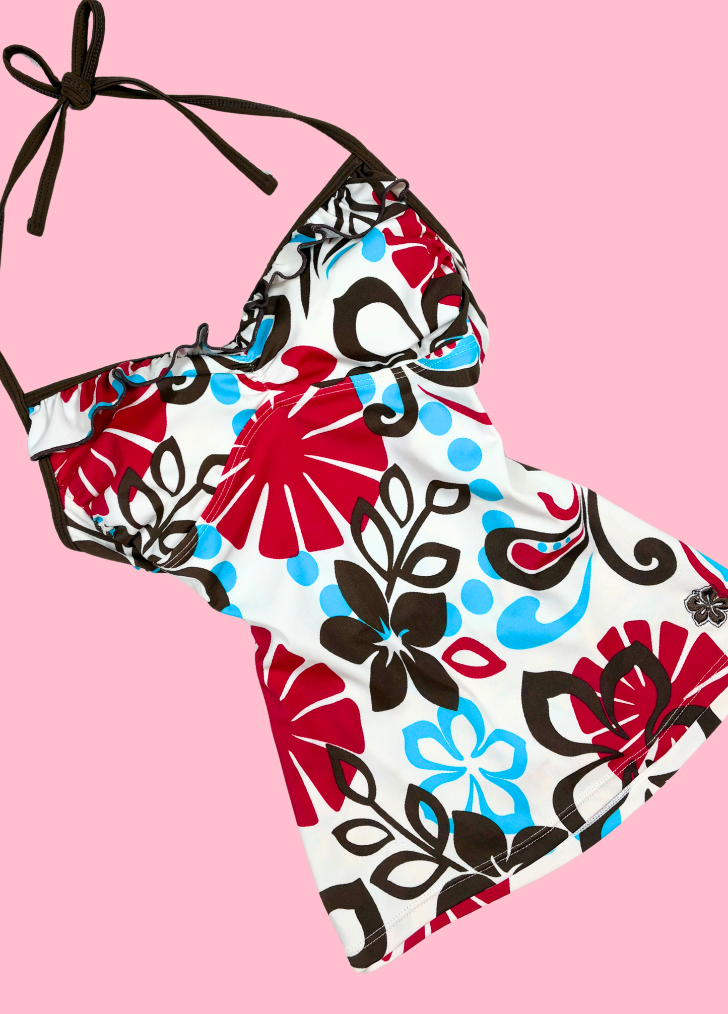 Tropical Summer Halter-neck Top
