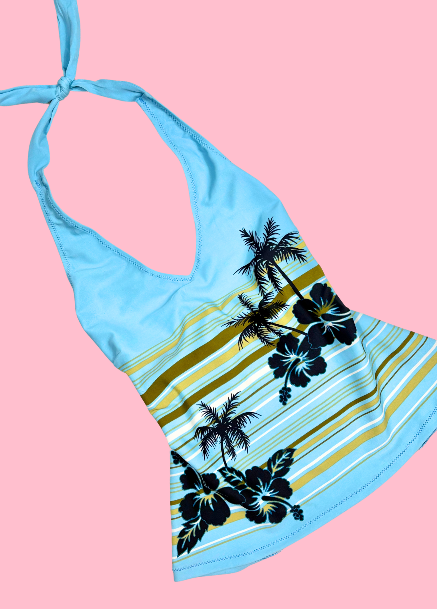 Tropical Summer Halter-neck Top