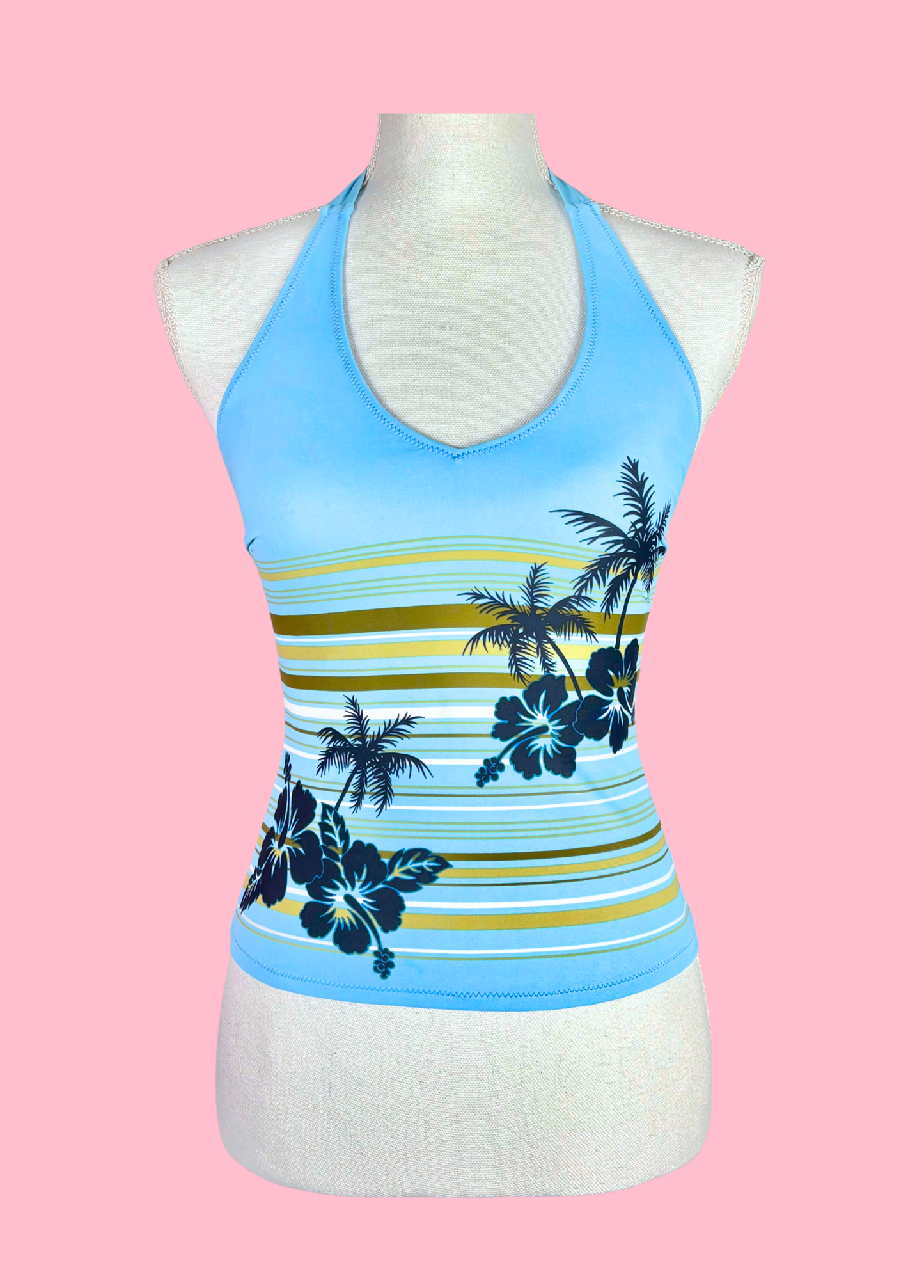 Tropical Summer Halter-neck Top