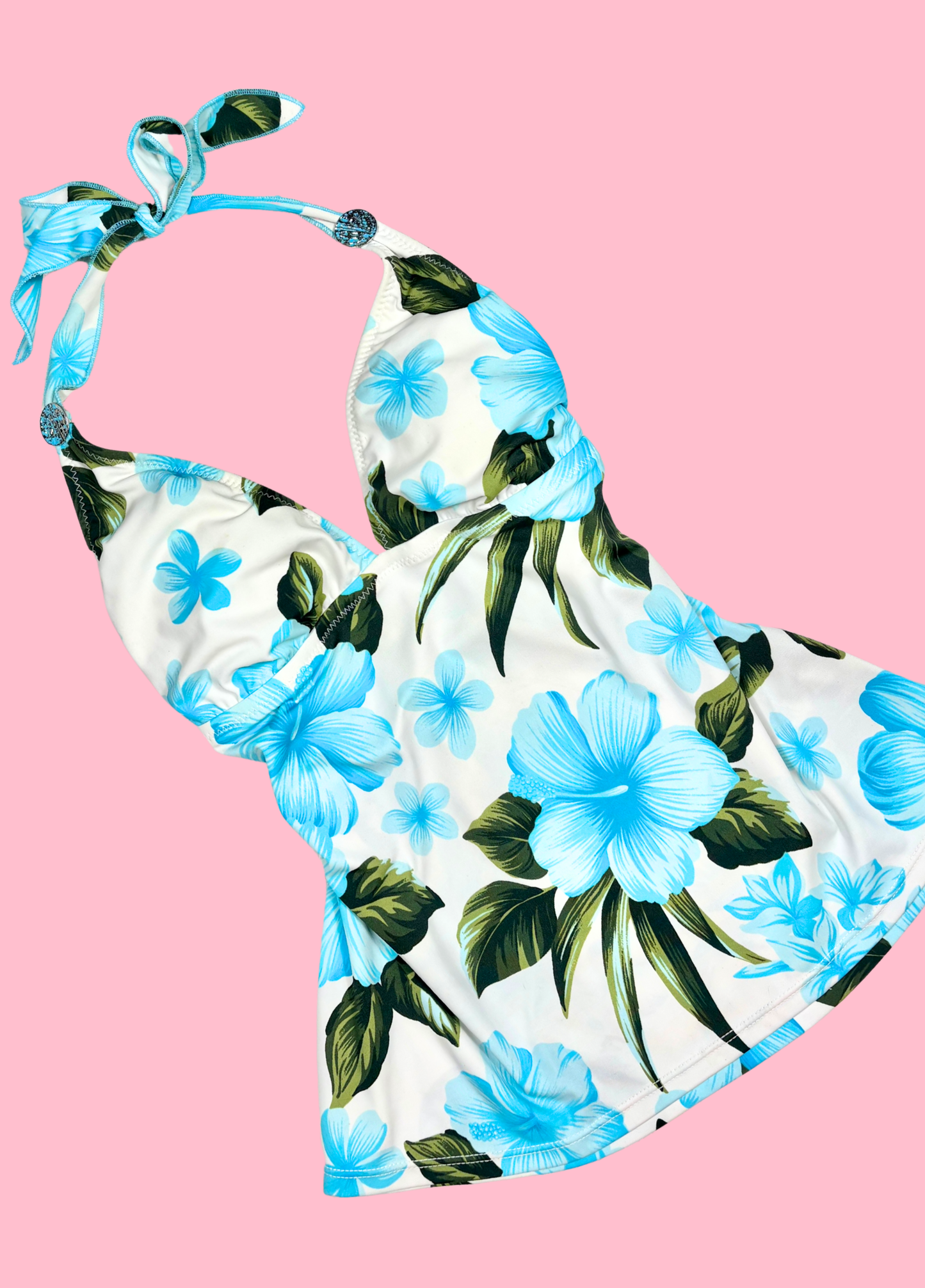 Tropical Summer Halter-neck Top