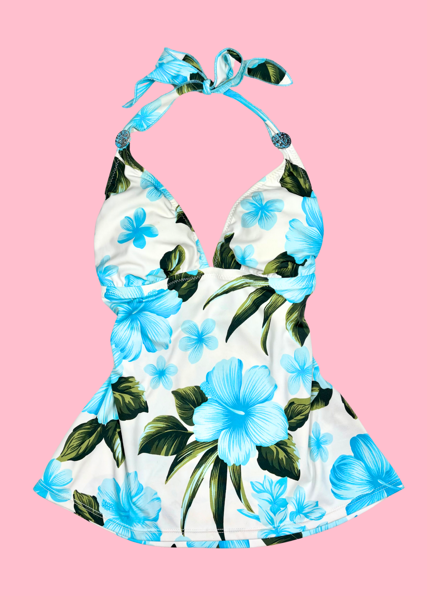 Tropical Summer Halter-neck Top