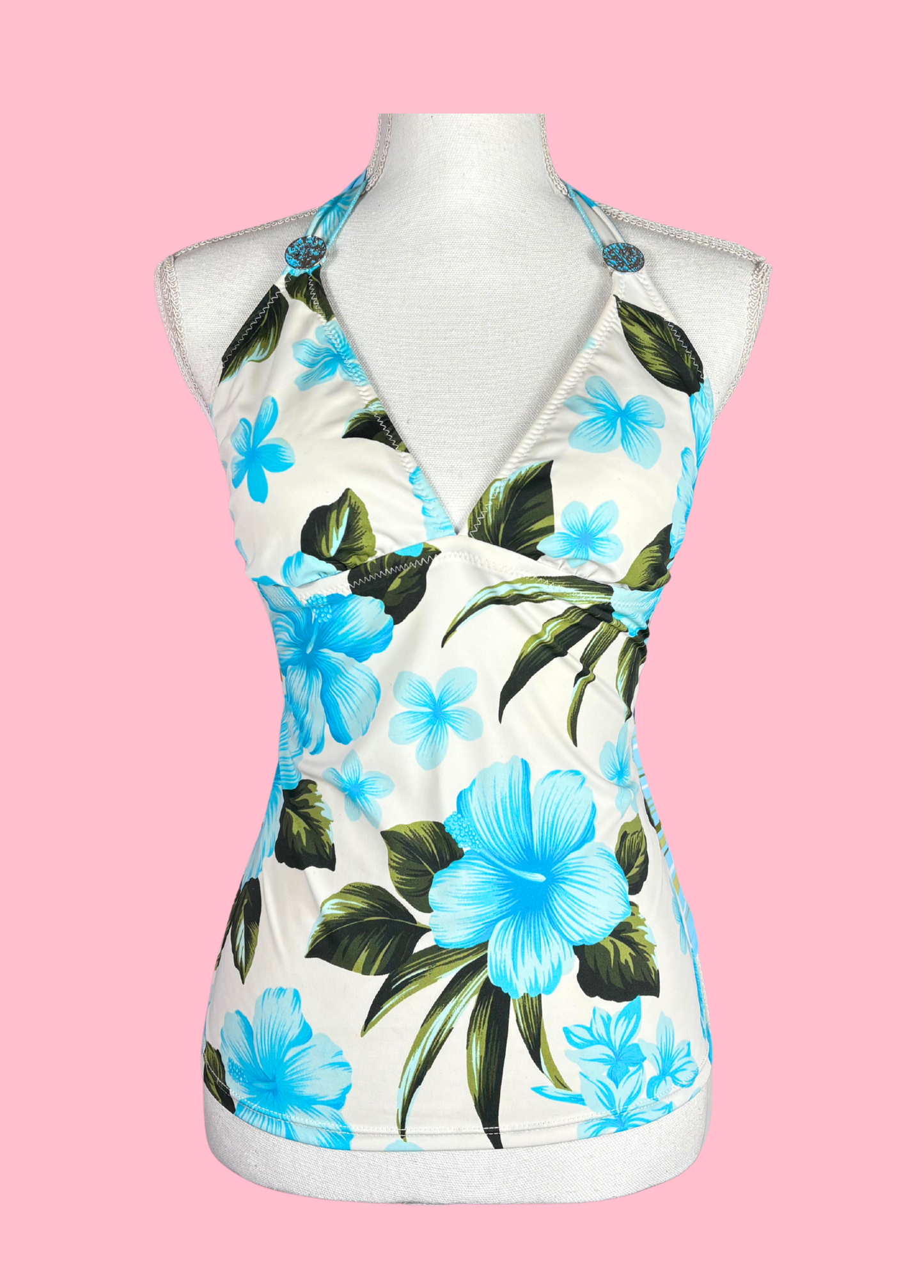 Tropical Summer Halter-neck Top