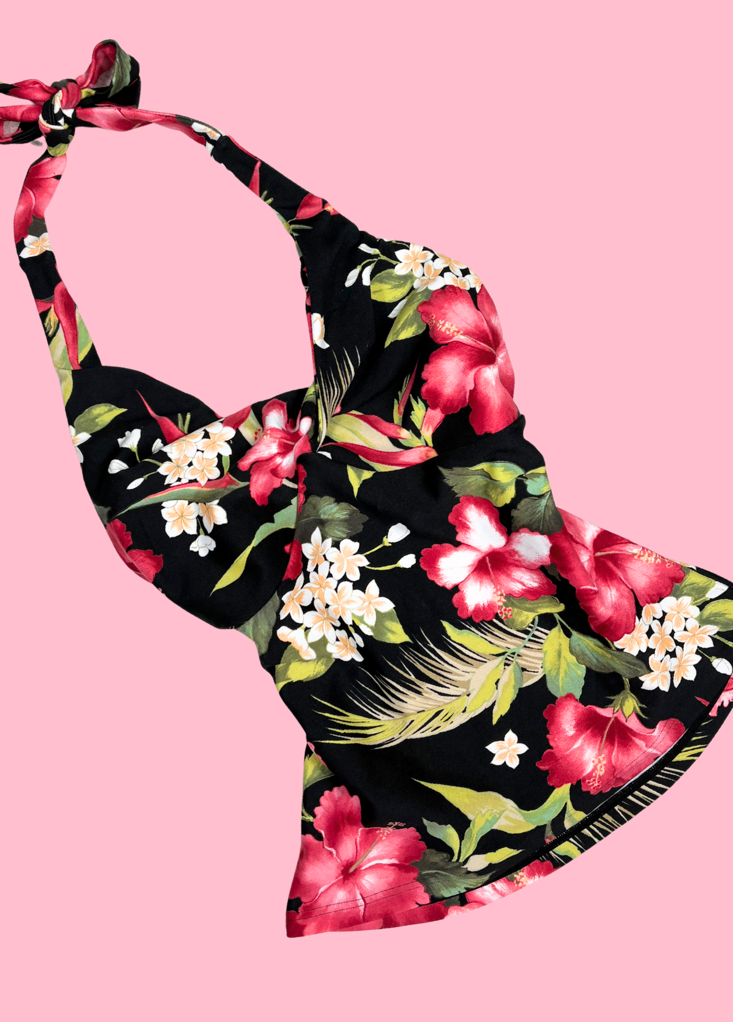 Tropical Summer Halter-neck Top