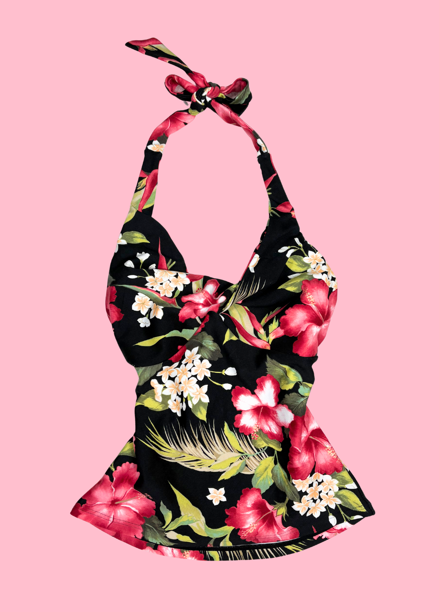 Tropical Summer Halter-neck Top