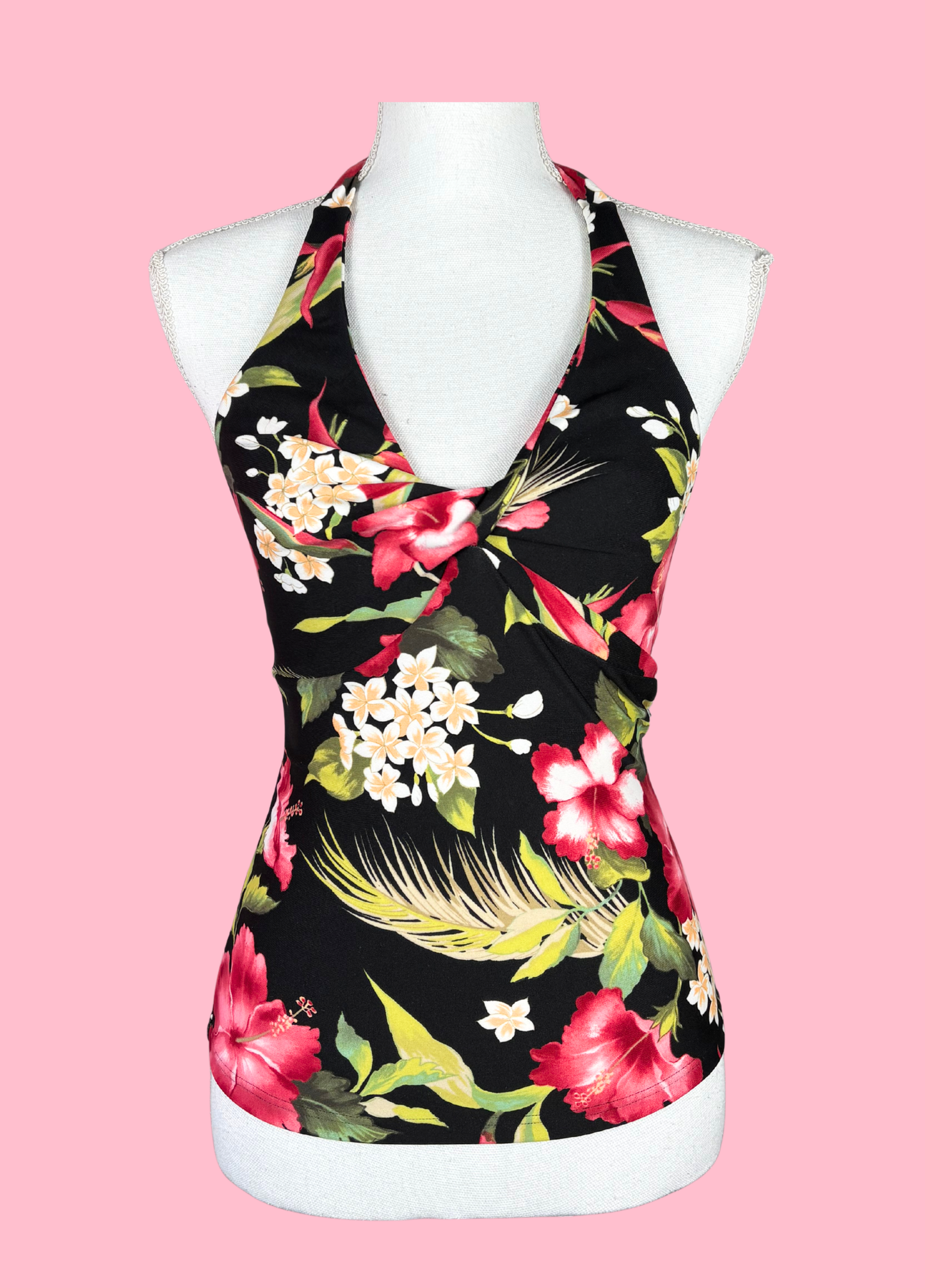 Tropical Summer Halter-neck Top
