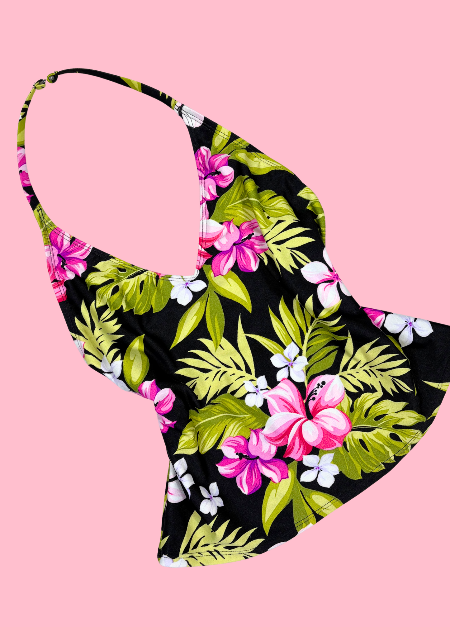 Tropical Summer Halter-neck Top