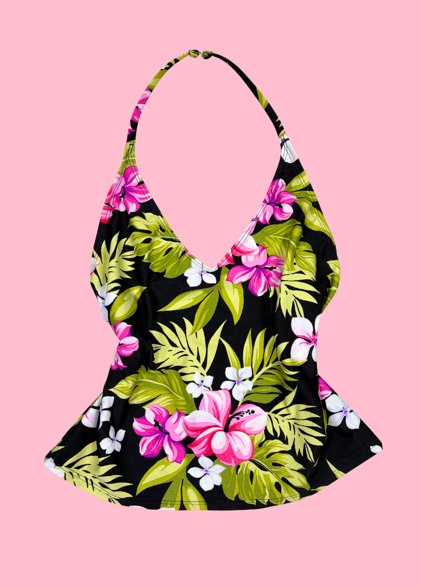 Tropical Summer Halter-neck Top