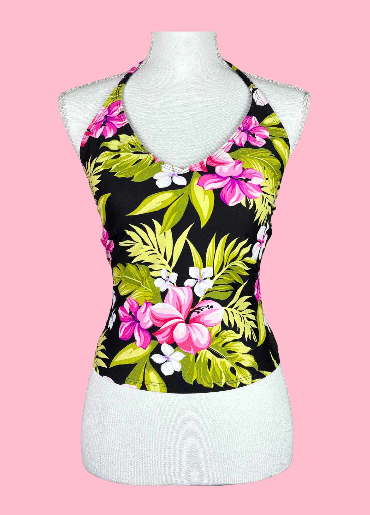 Tropical Summer Halter-neck Top