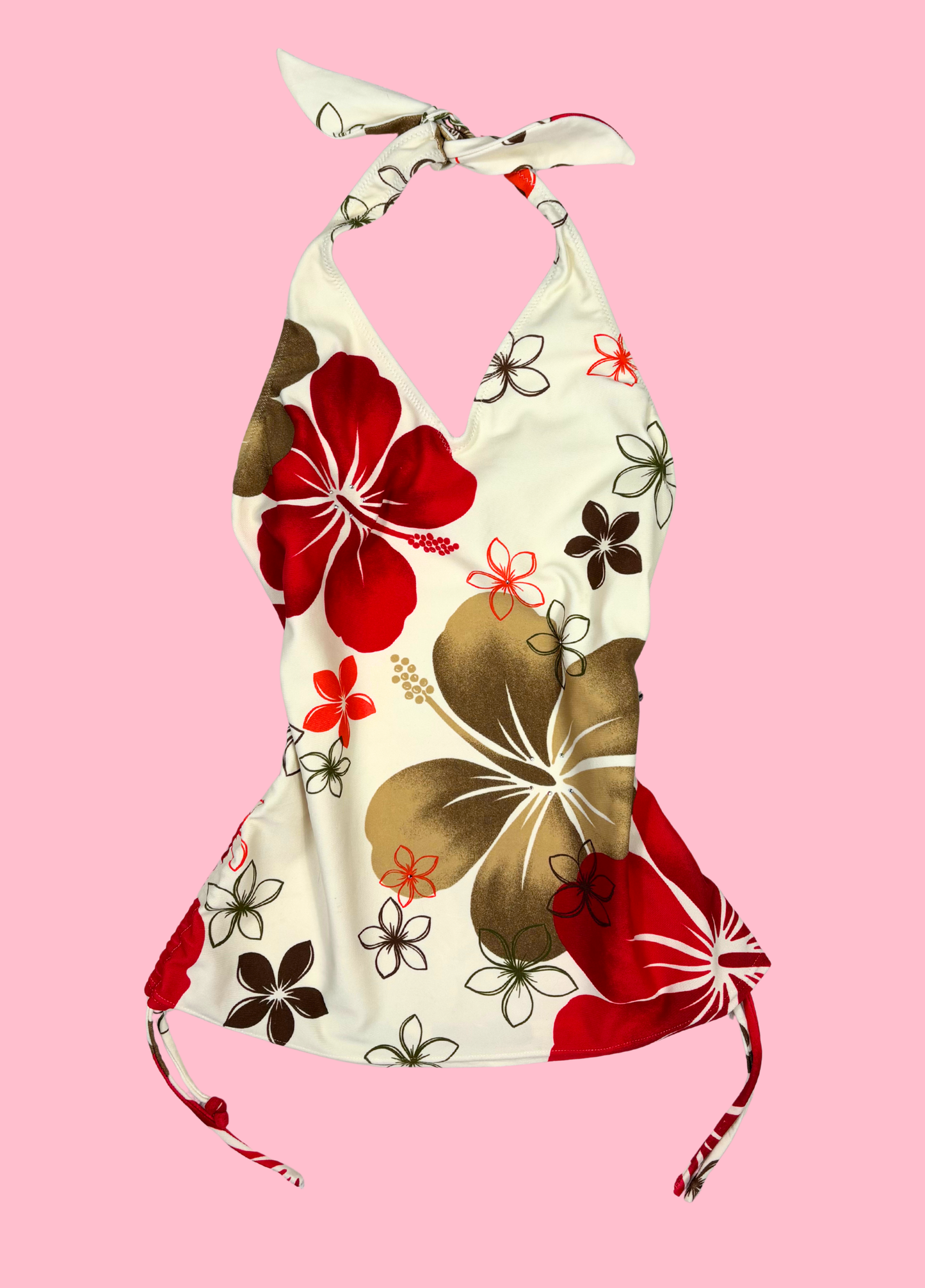 Tropical Summer Halter-neck Top