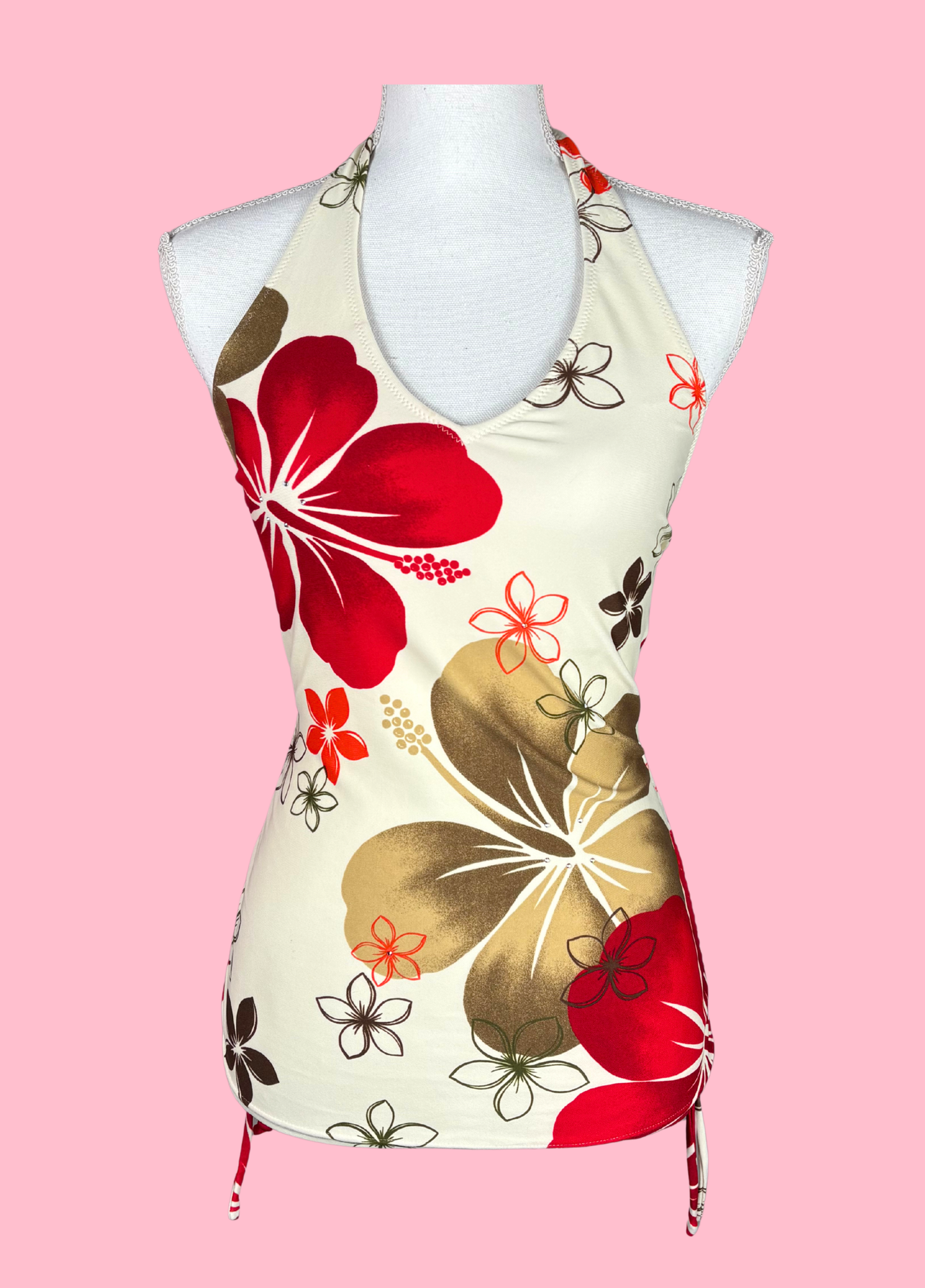 Tropical Summer Halter-neck Top