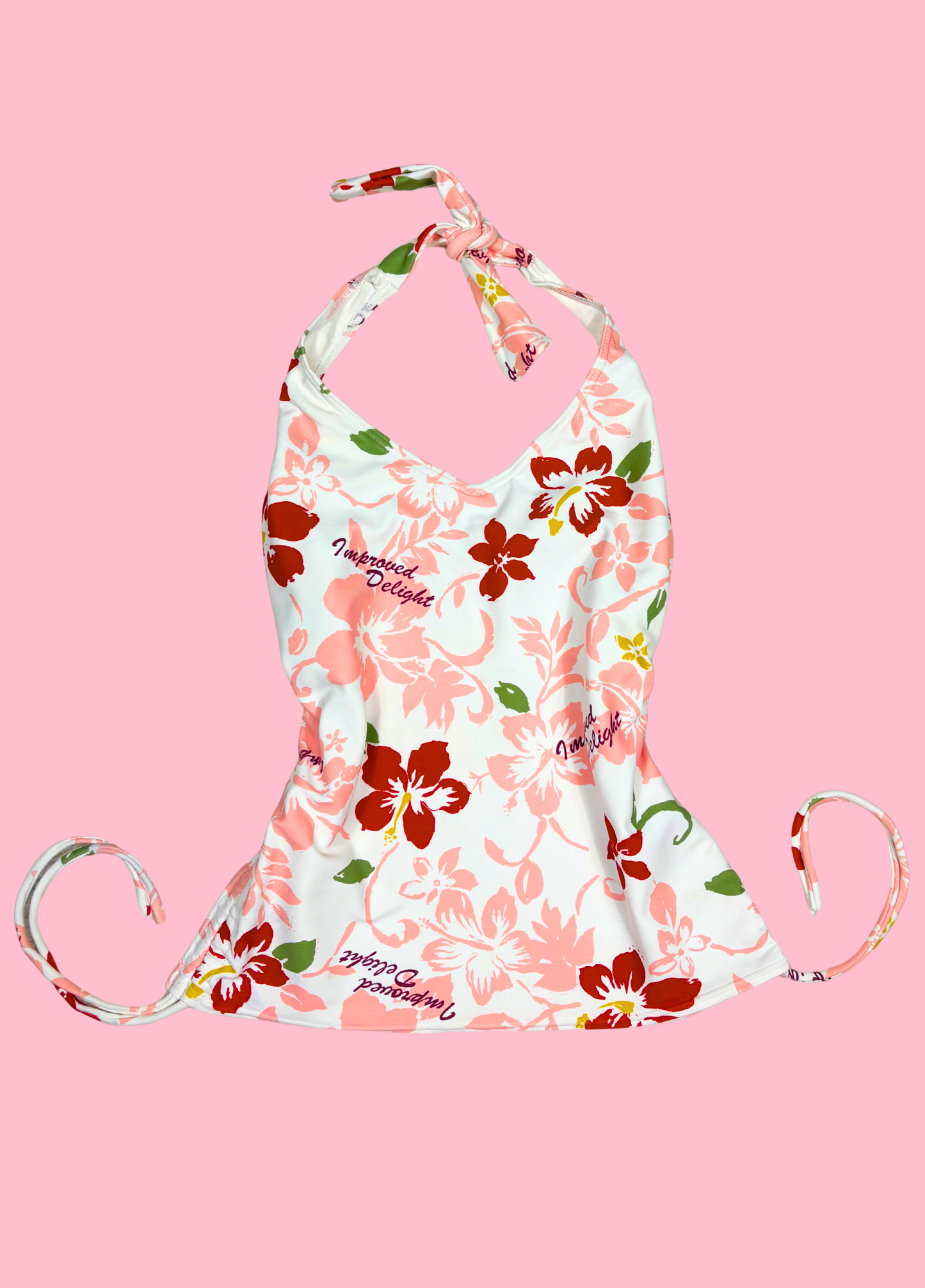 Tropical Summer Halter-neck Top