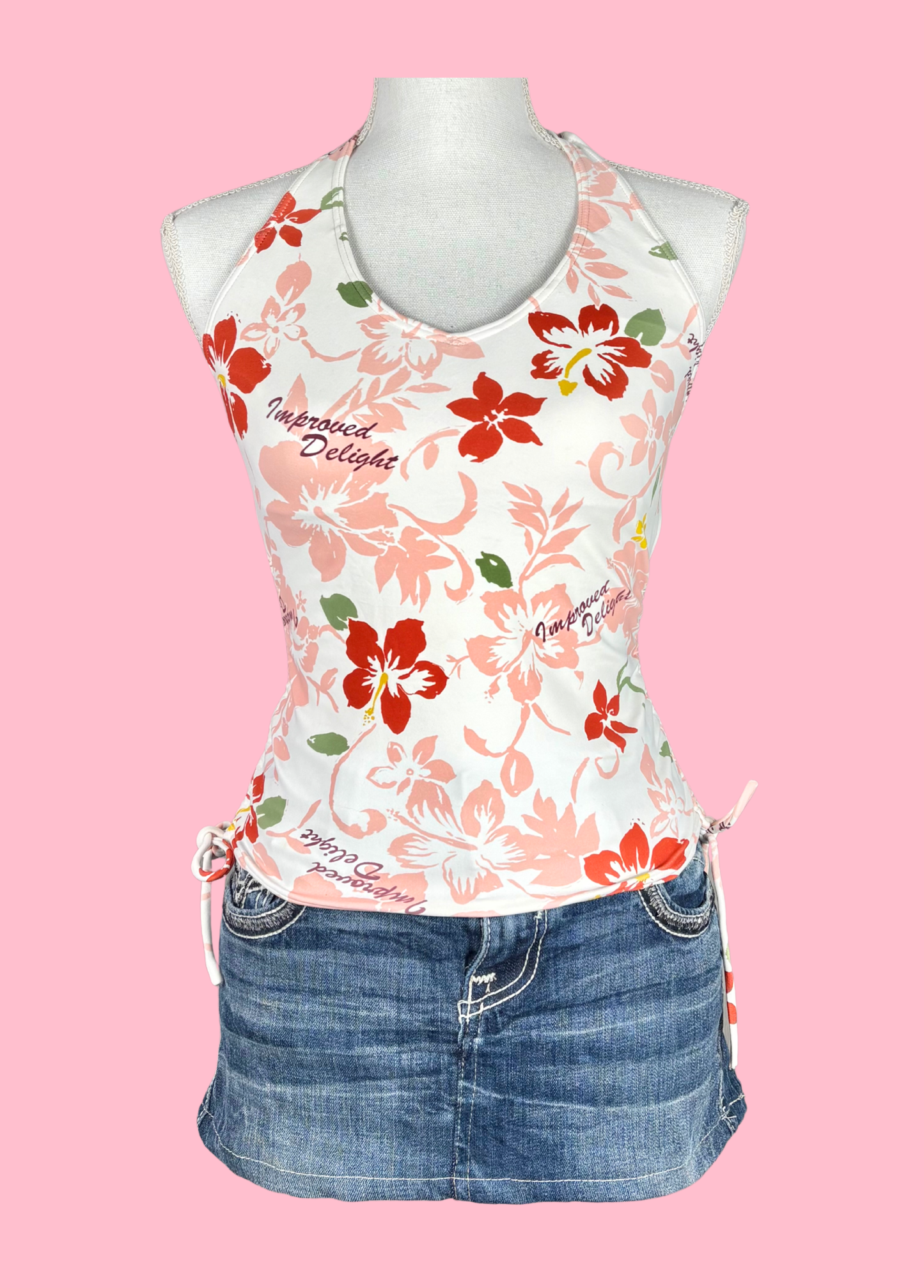 Tropical Summer Halter-neck Top
