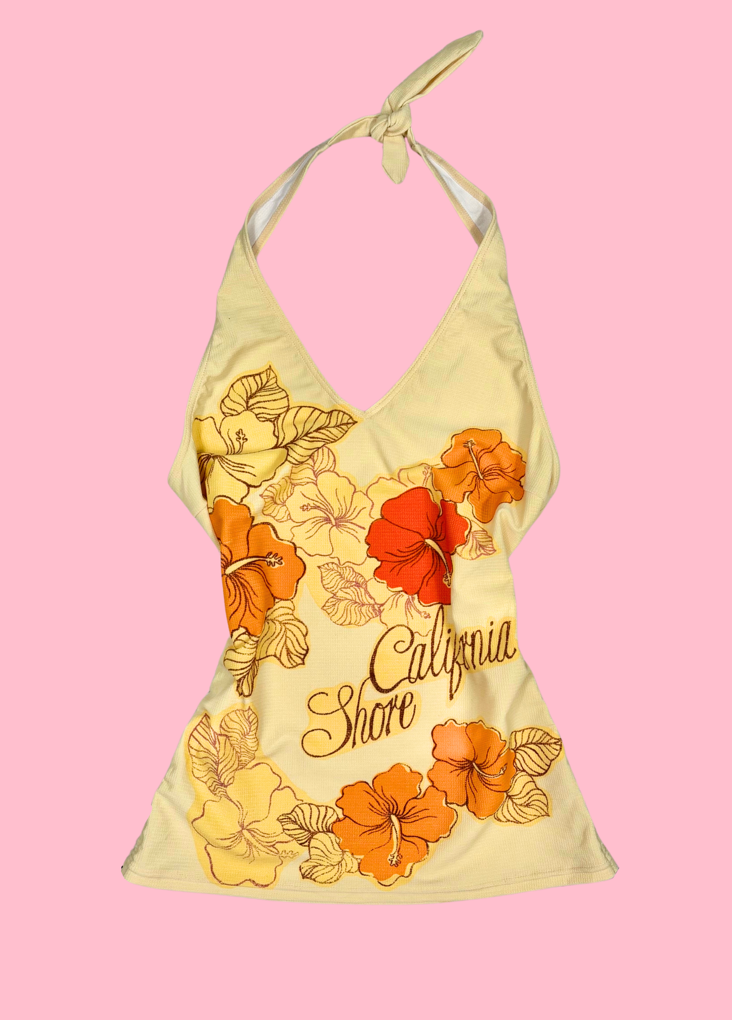 Tropical Summer Halter-neck Top