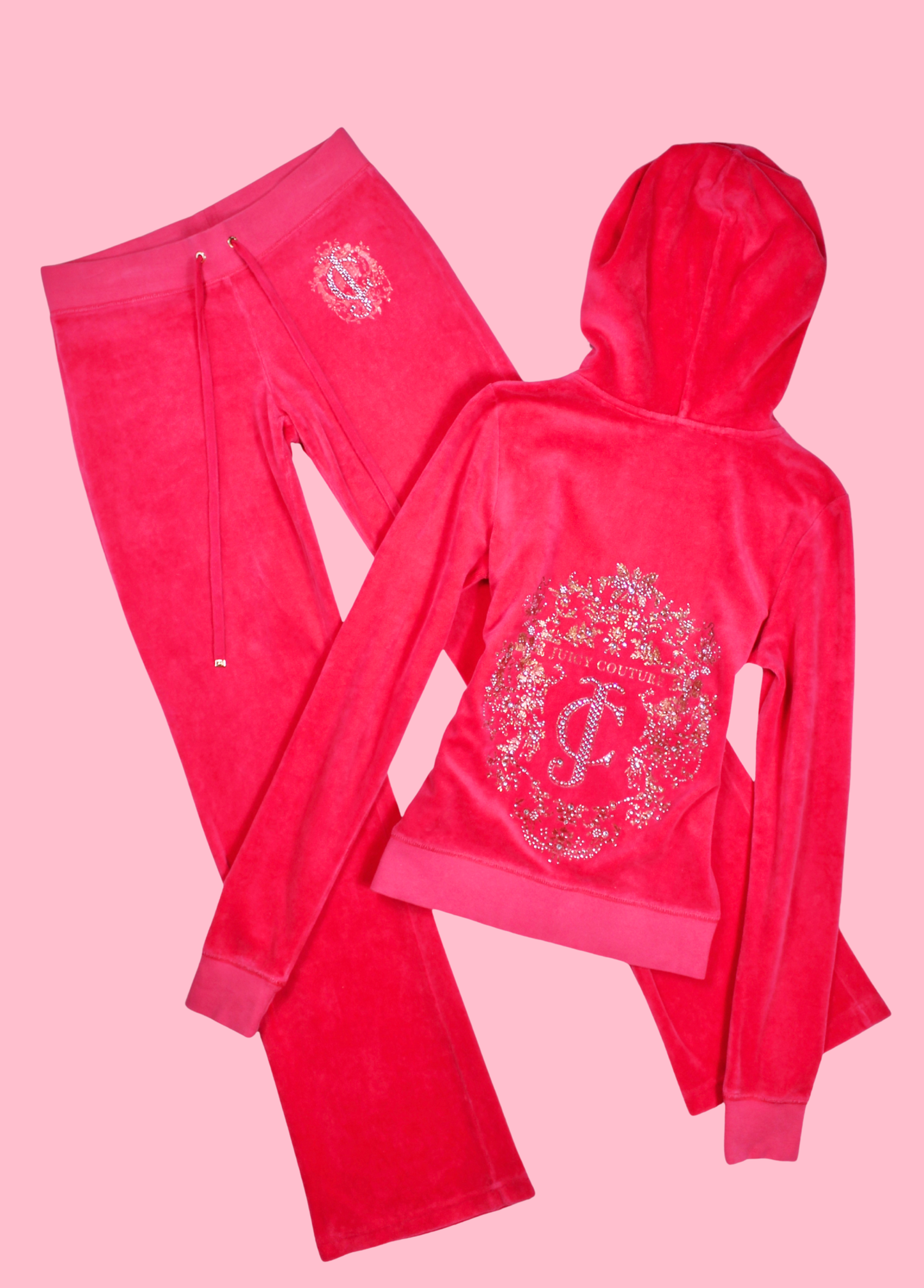 Juicy Couture Hot Pink Velour Tracksuit
