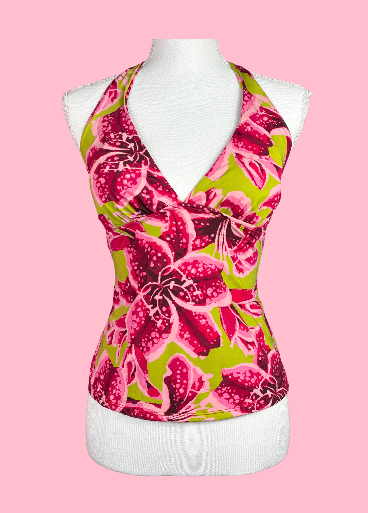 Tropical Summer Halter-neck Top