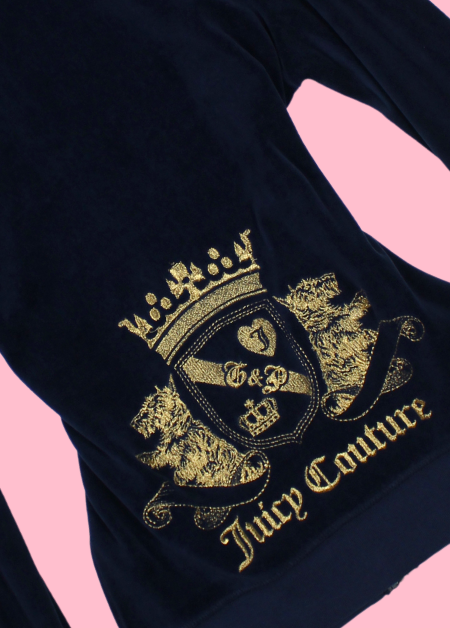 Juicy Couture Dark Blue Velour Tracksuit