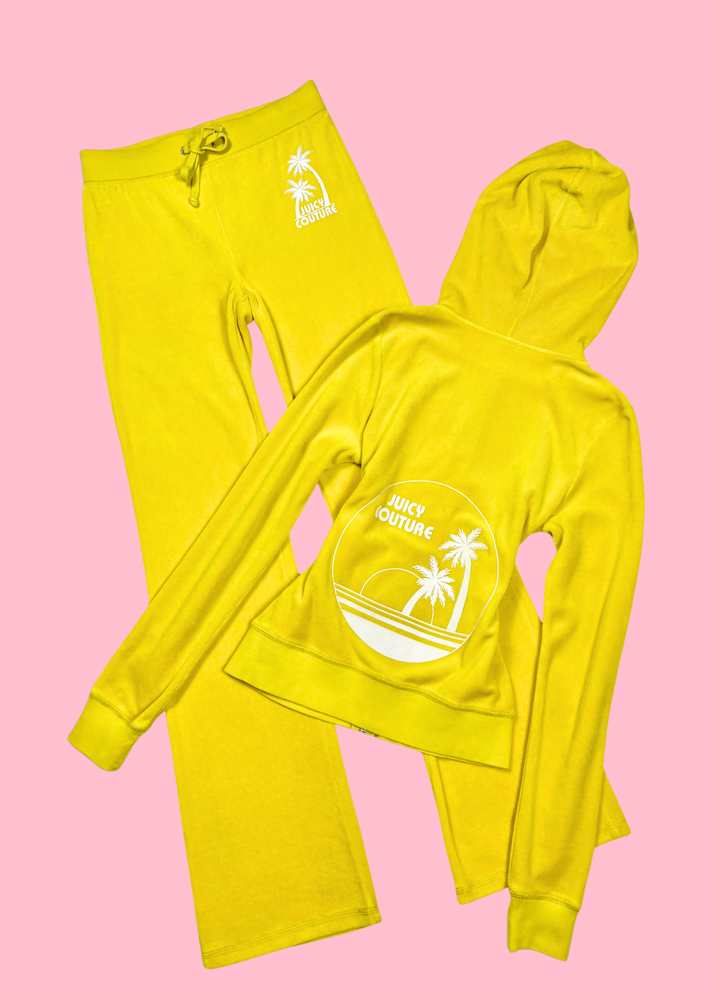 Juicy Couture Yellow Velour Tracksuit