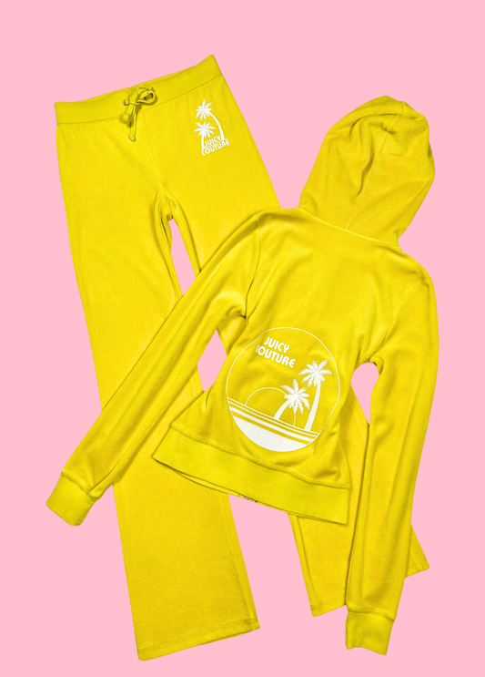 Chándal de velour amarillo Juicy Couture