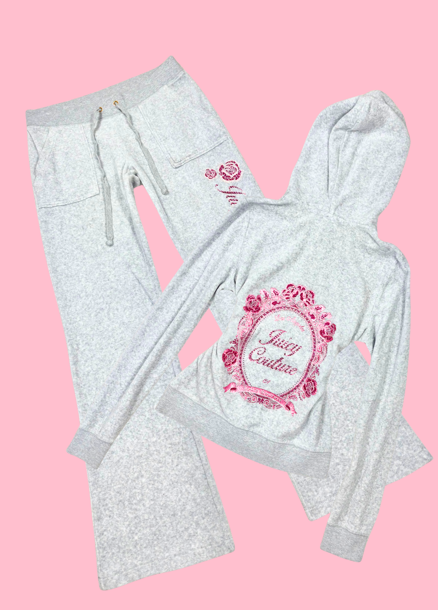 Juicy Couture Grey Velour Tracksuit