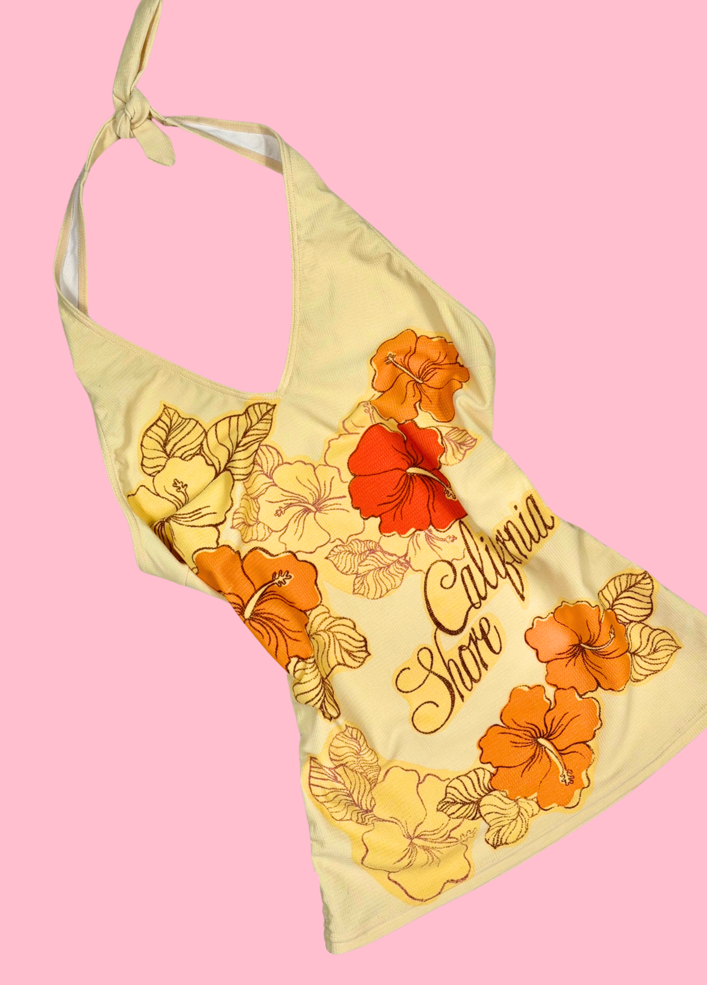 Tropical Summer Halter-neck Top