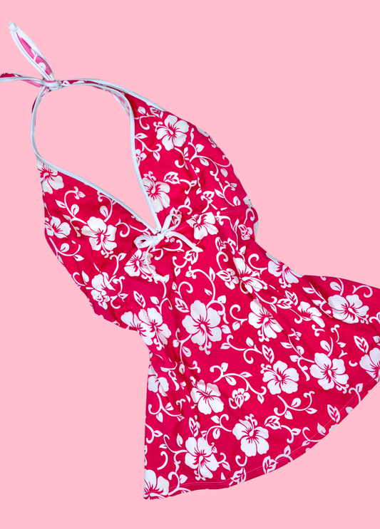 Tropical Summer Halter-neck Top