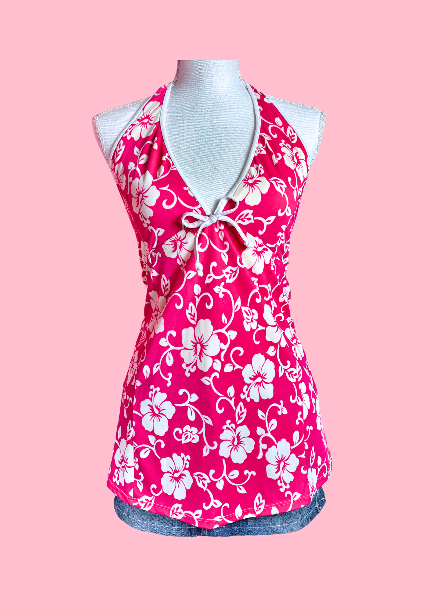 Tropical Summer Halter-neck Top