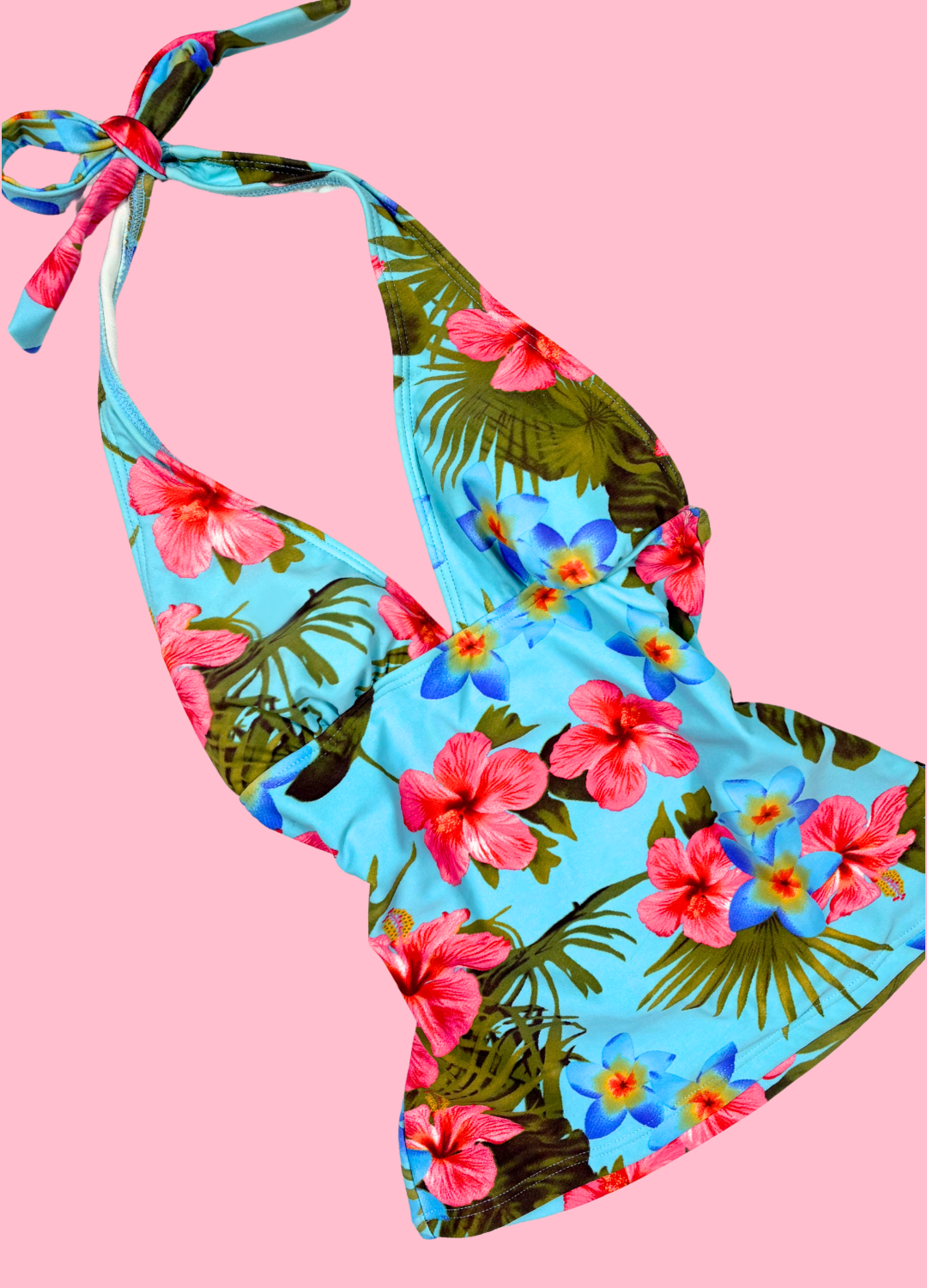 Tropical Summer Halter-neck Top