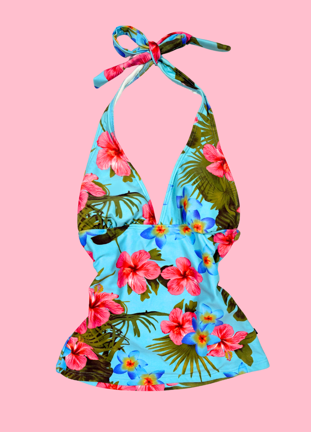 Tropical Summer Halter-neck Top