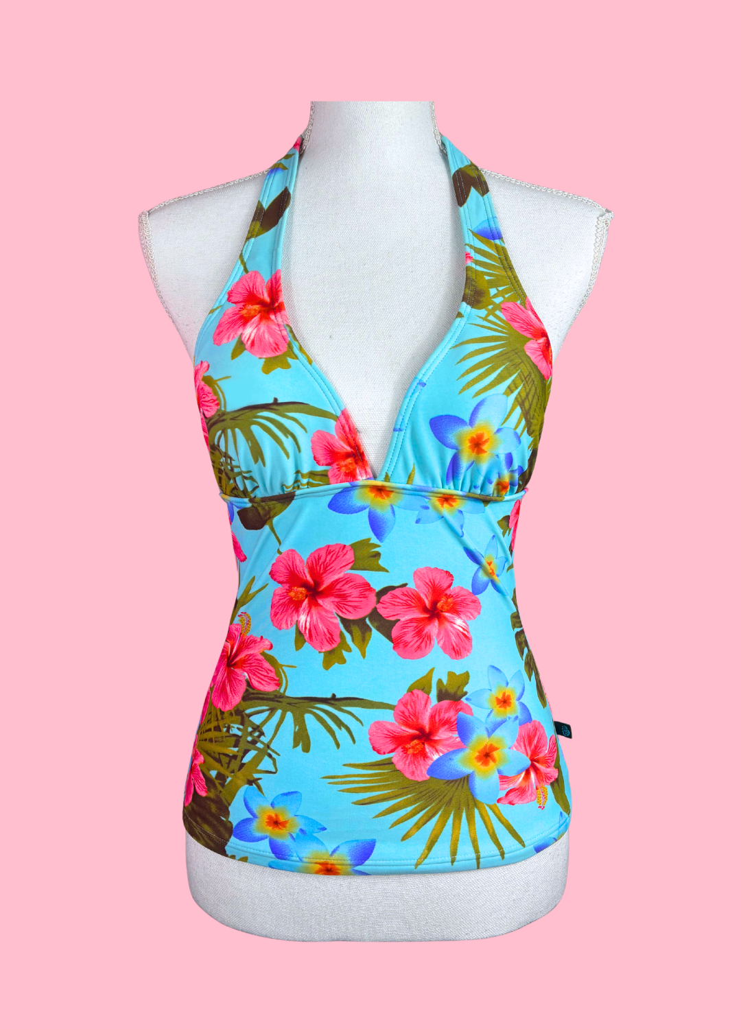 Tropical Summer Halter-neck Top