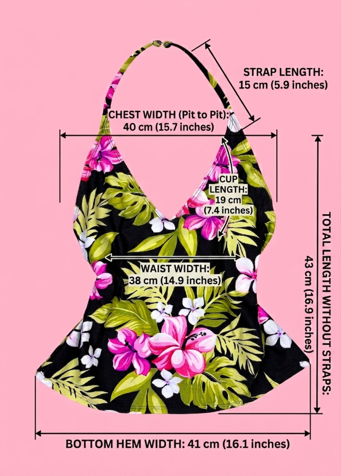 Tropical Summer Halter-neck Top
