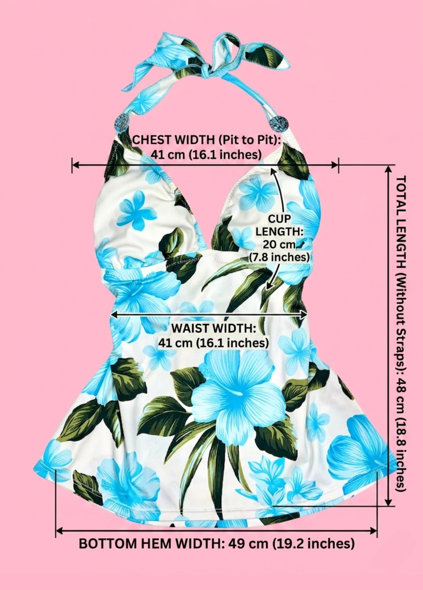 Tropical Summer Halter-neck Top