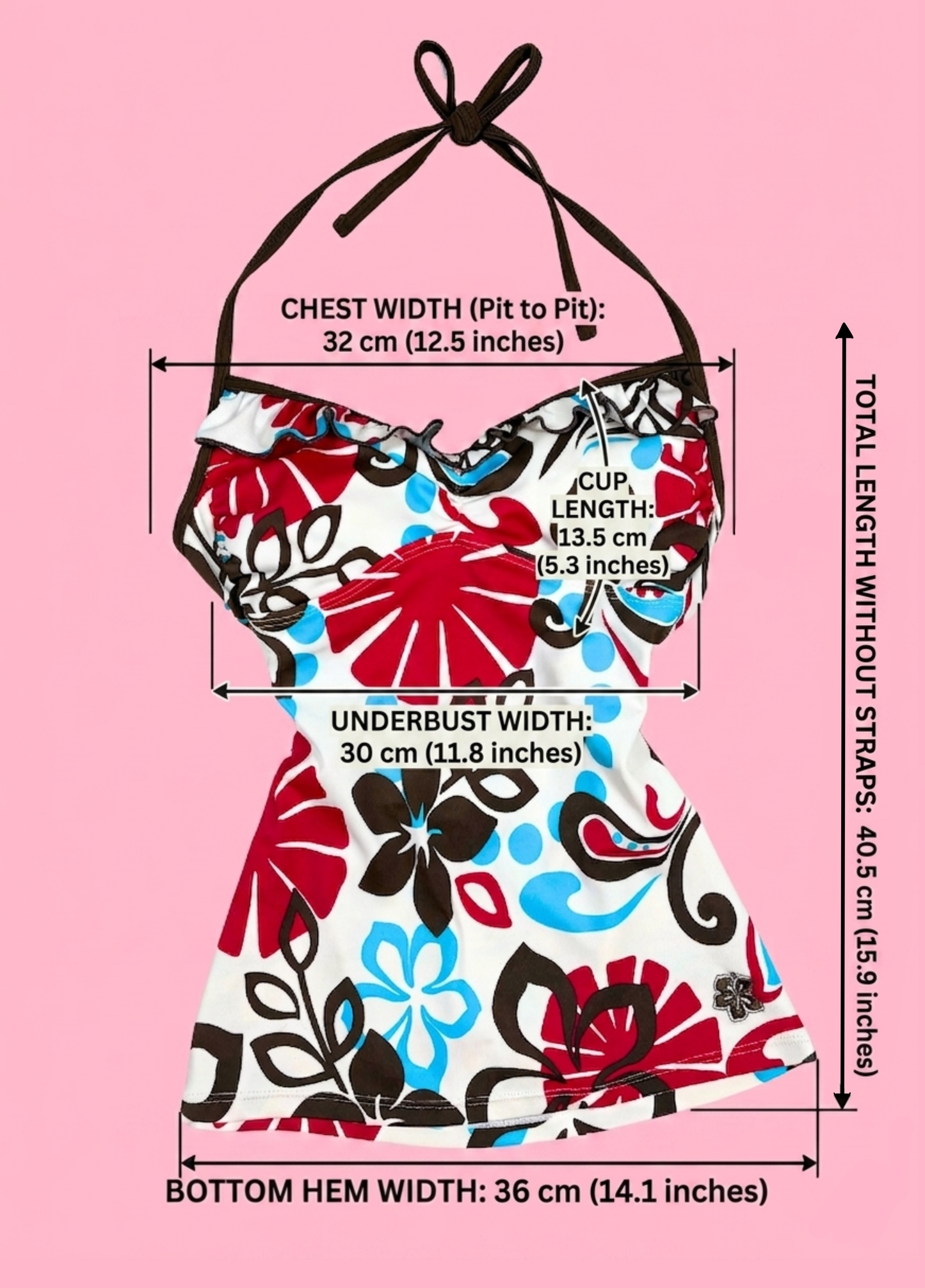 Tropical Summer Halter-neck Top