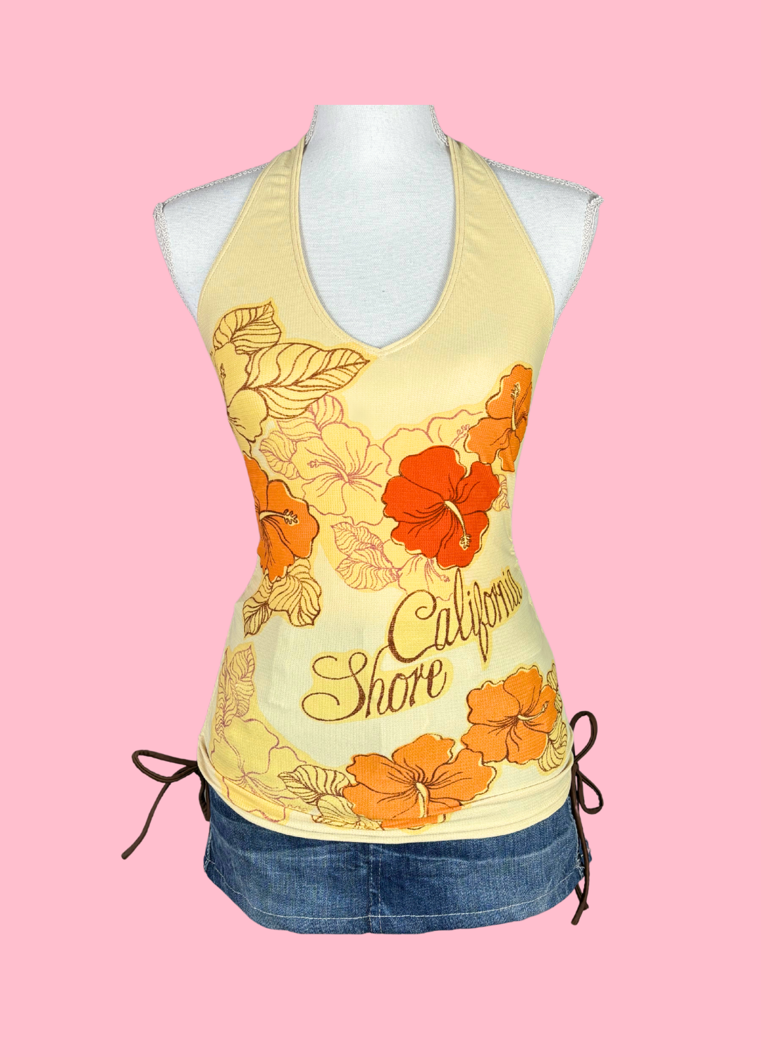 Tropical Summer Halter-neck Top